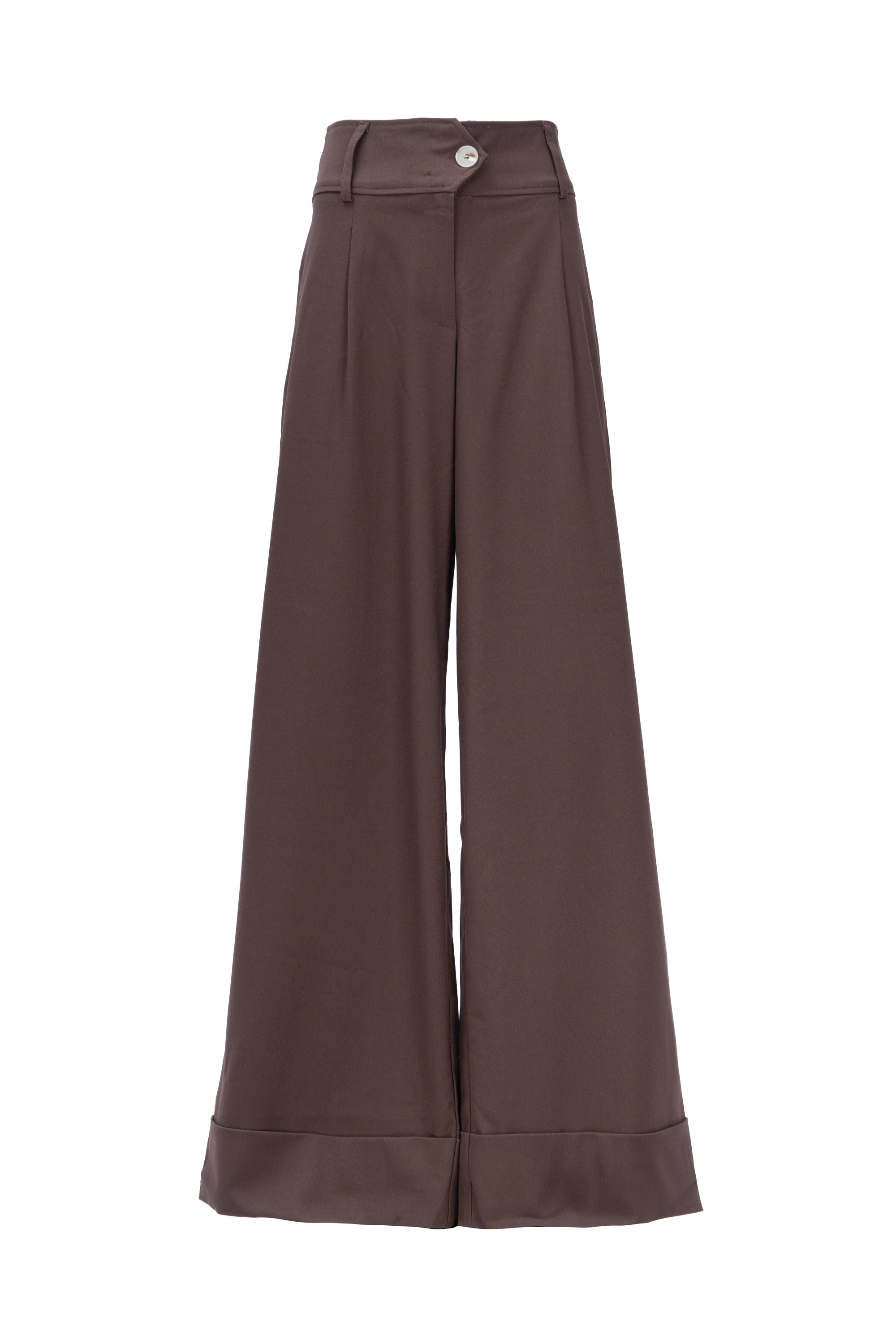 SCULPTED WIDE-LEG TROUSER بنطال واسع الساقين بتصميم منحوت