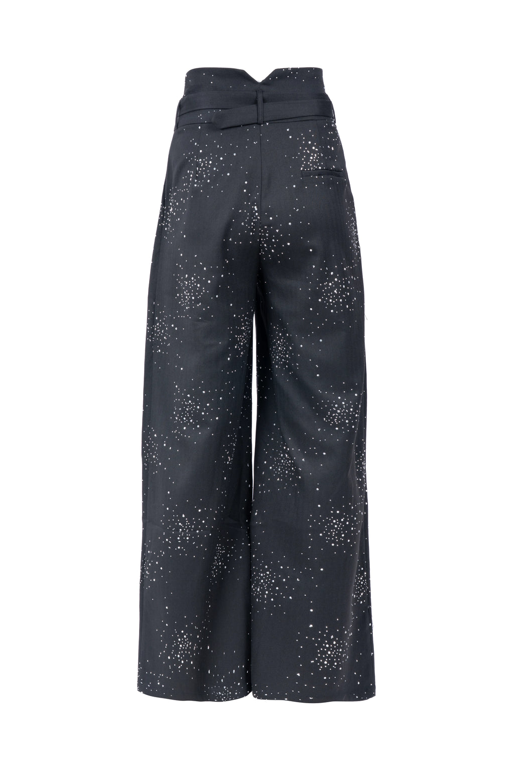 DAZZLED WIDE-LEG TROUSER بنطال واسع الساقين مزين بالترتر