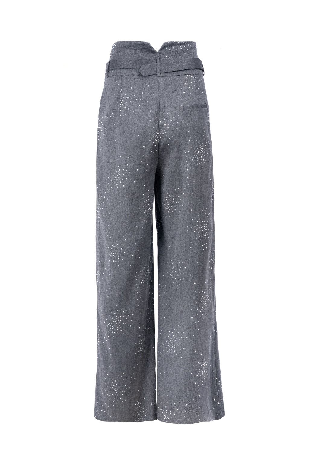 DAZZLED WIDE-LEG TROUSER بنطال واسع الساقين مزين بالترتر