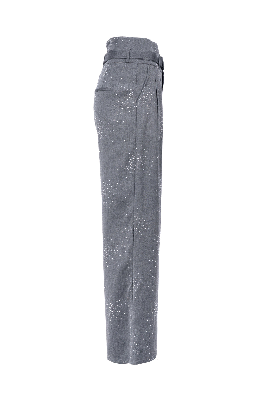 DAZZLED WIDE-LEG TROUSER بنطال واسع الساقين مزين بالترتر