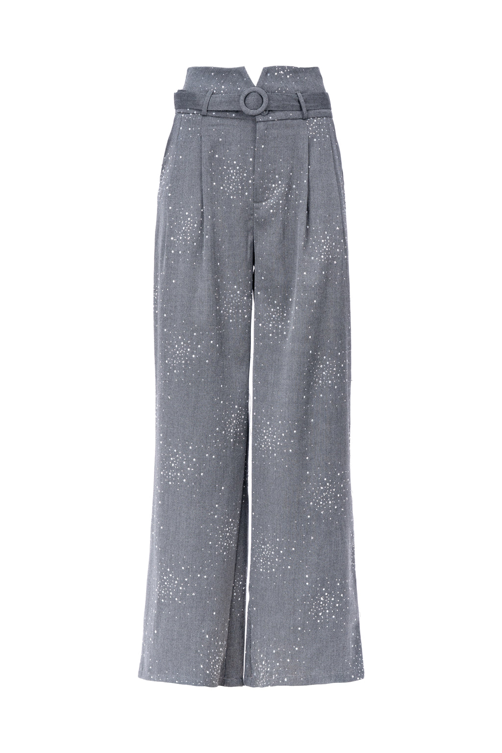 DAZZLED WIDE-LEG TROUSER بنطال واسع الساقين مزين بالترتر