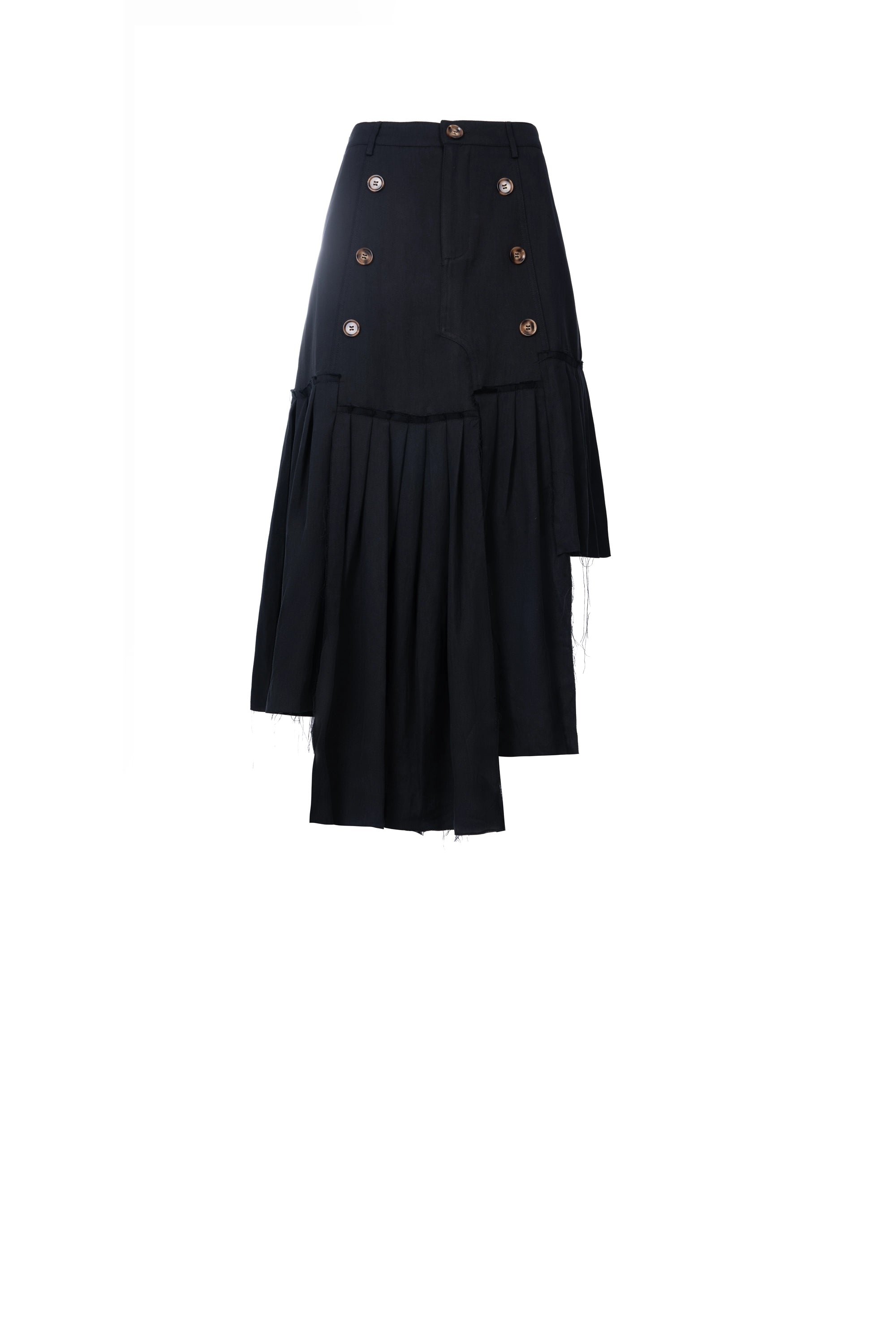 OFFSET MIDI SKIRT تنورة ميدي غير متماثلة