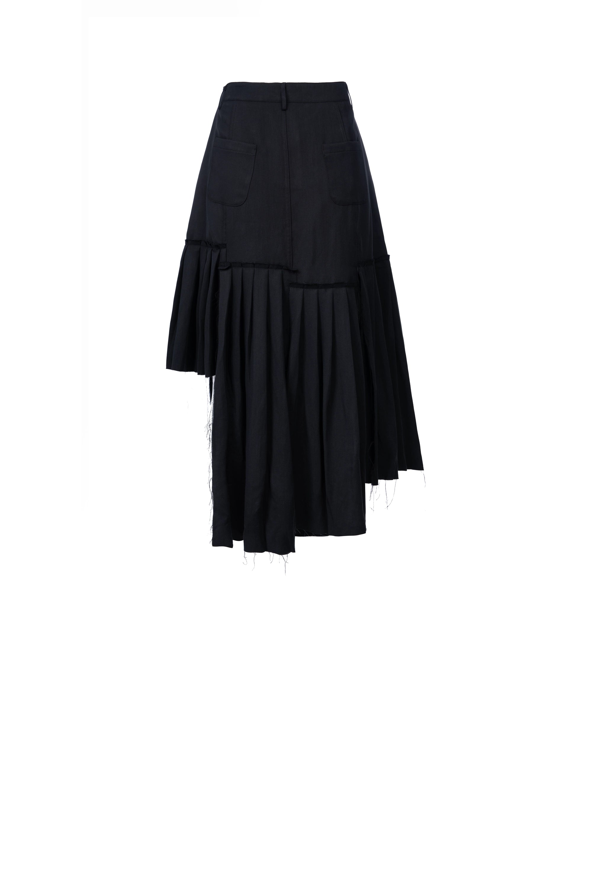 OFFSET MIDI SKIRT تنورة ميدي غير متماثلة