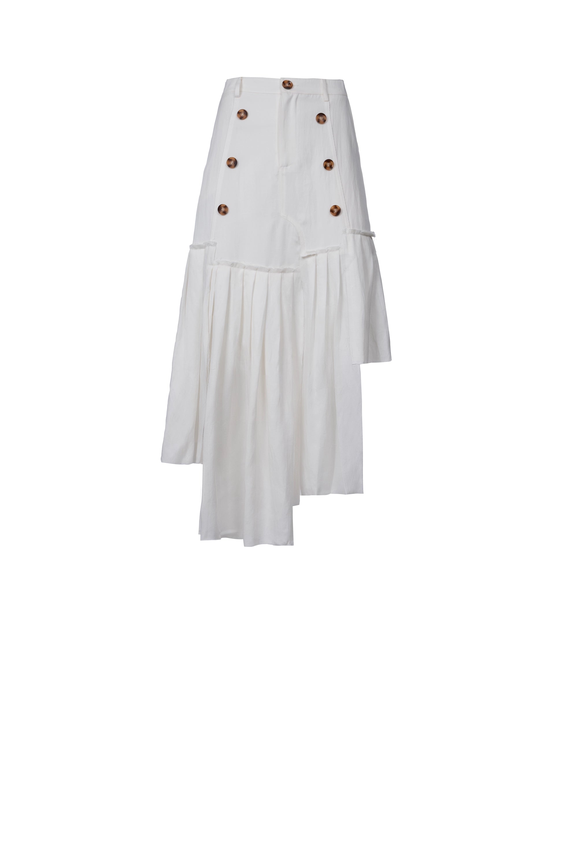 OFFSET MIDI SKIRT تنورة ميدي غير متماثلة