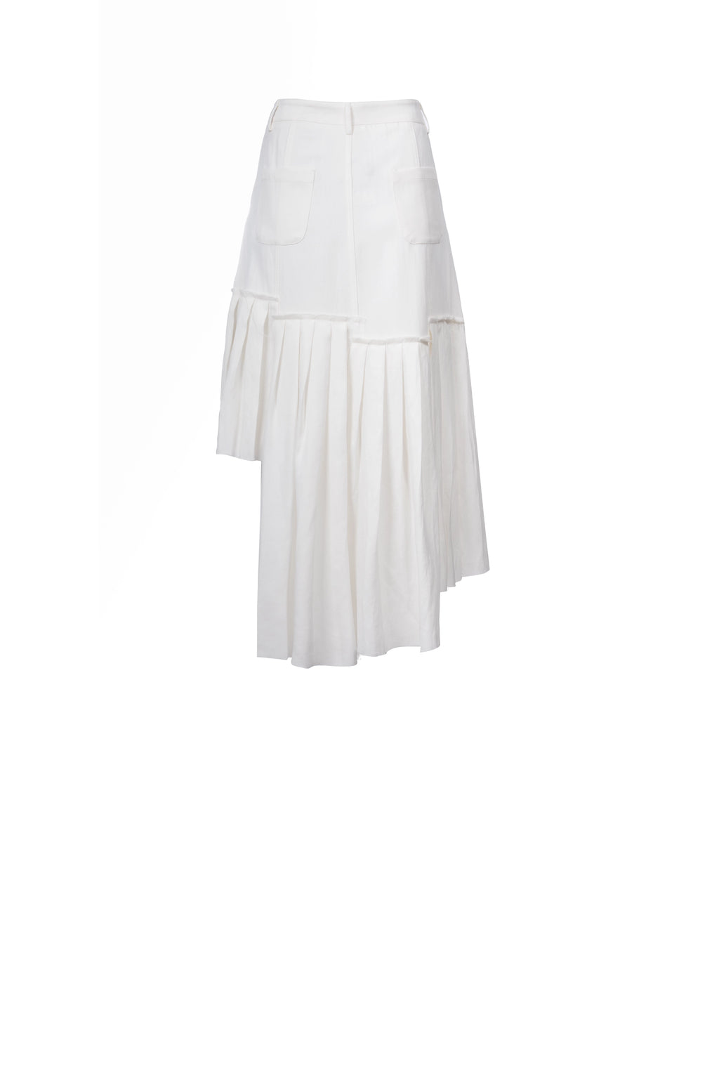 OFFSET MIDI SKIRT تنورة ميدي غير متماثلة