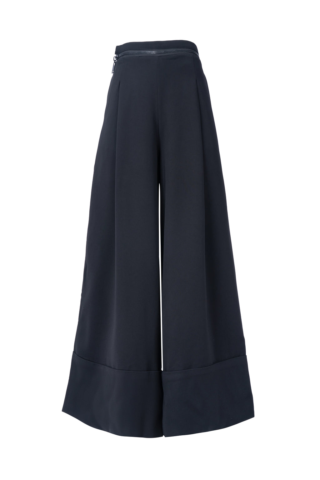 TURN-UP WIDE LEG TROUSER  بنطال واسع الساقين قابل للطي
