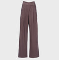 CROSS CUT WIDE-LEG TROUSER بنطال واسع الساقين بقصة متقاطعة