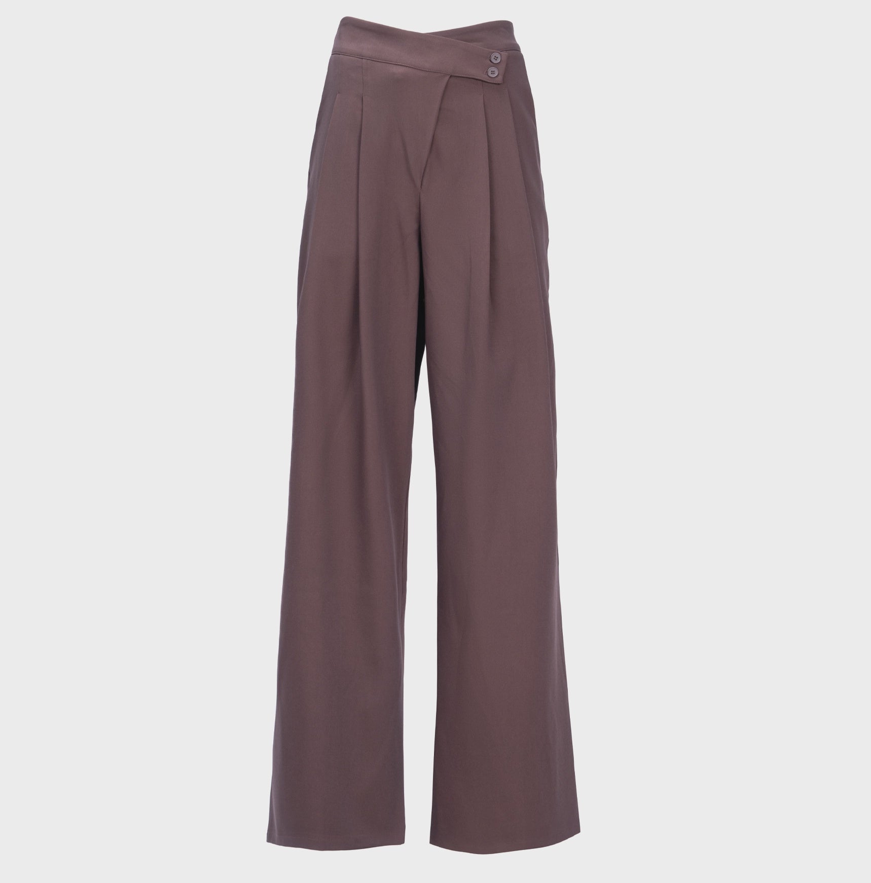 CROSS CUT WIDE-LEG TROUSER بنطال واسع الساقين بقصة متقاطعة