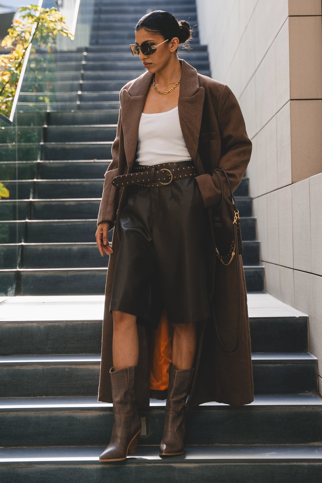 PU BERMUDA SHORTS شورت برمودا من البولي يوريثان