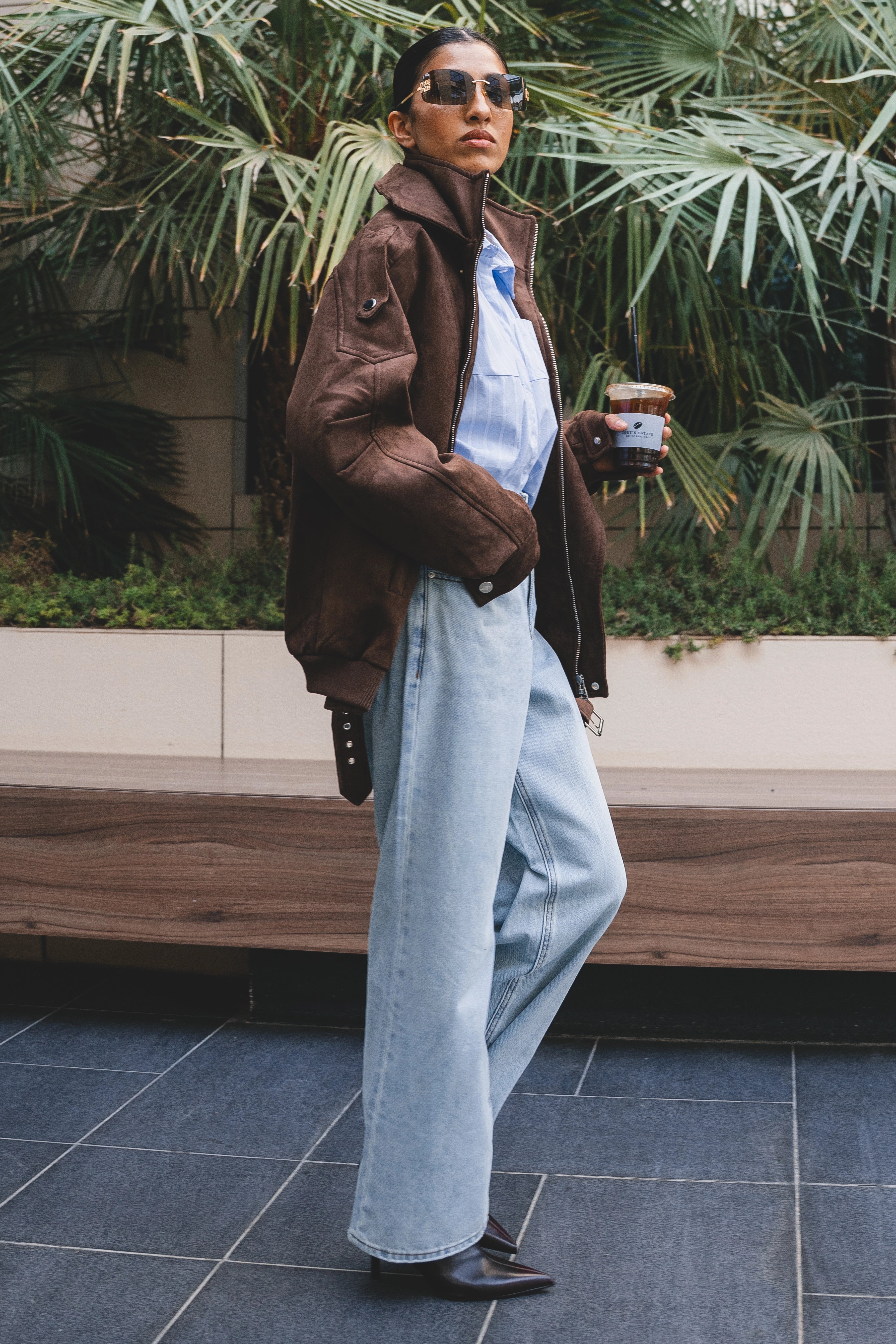 SUEDE BIKER JACKET جاكيت راكبي الدراجات النارية من جلد الغزال