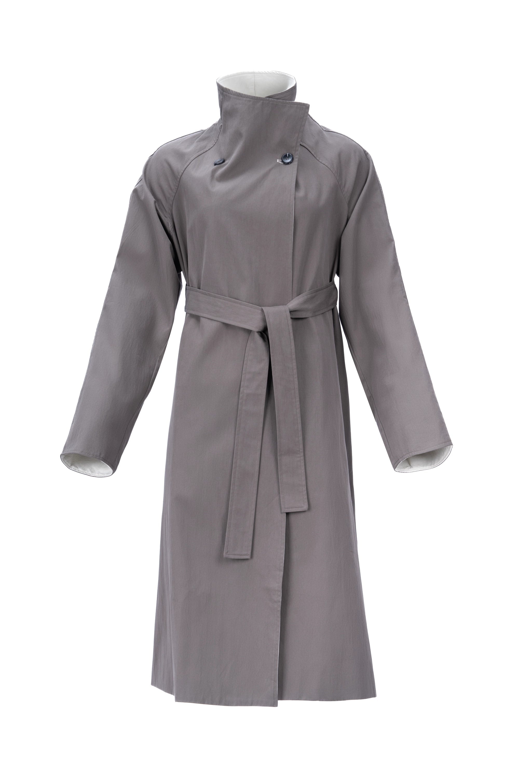 COLOR CLASH CUFF COAT معطف بأكمام متضاربة الألوان