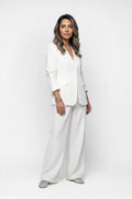 WOVEN BLAZER SET طقم بليزر منسوج