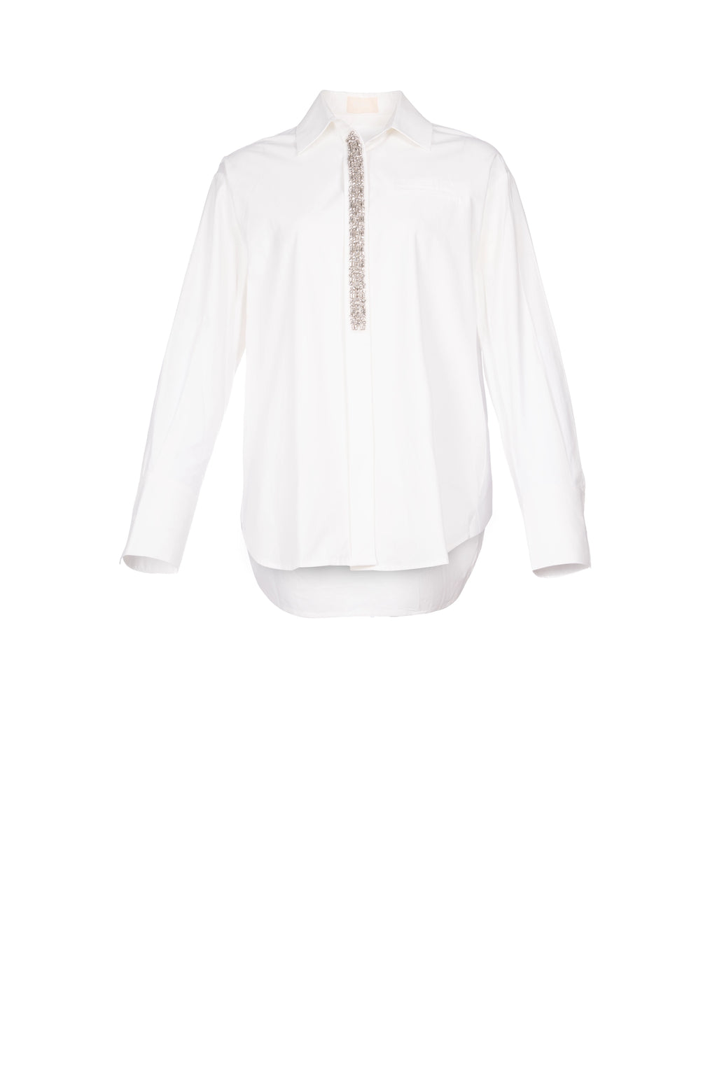 CRYSTAL ACCENT SHIRT قميص مزين بالكريستال
