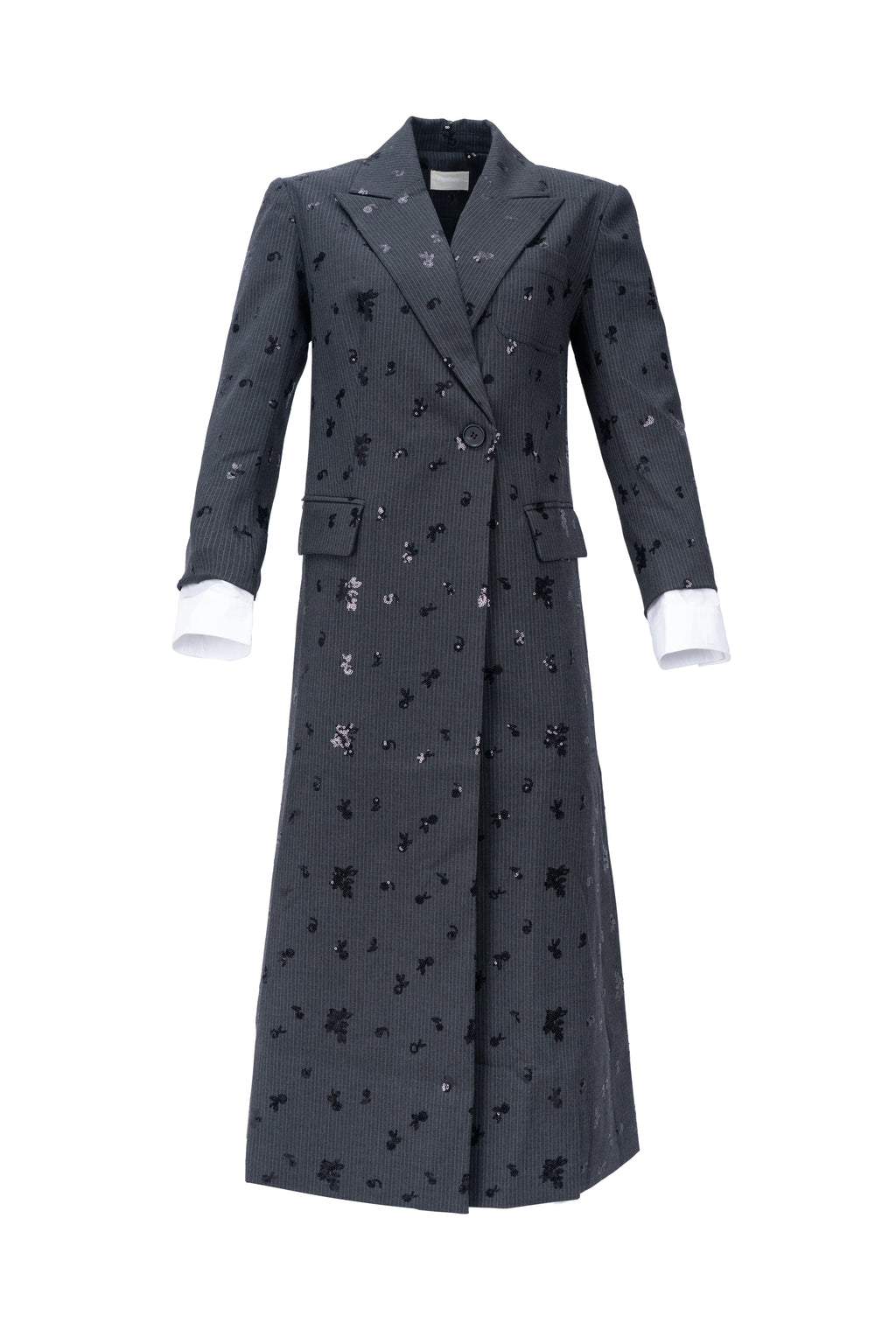 SEQUIN STORM COAT معطف عاصفة مرصع بالترتر