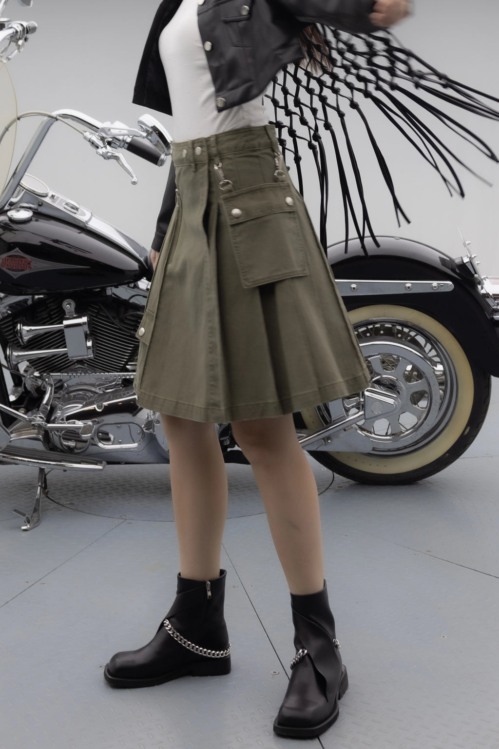 WHIMSY MIDI SKIRT تنورة ميدي مرحة