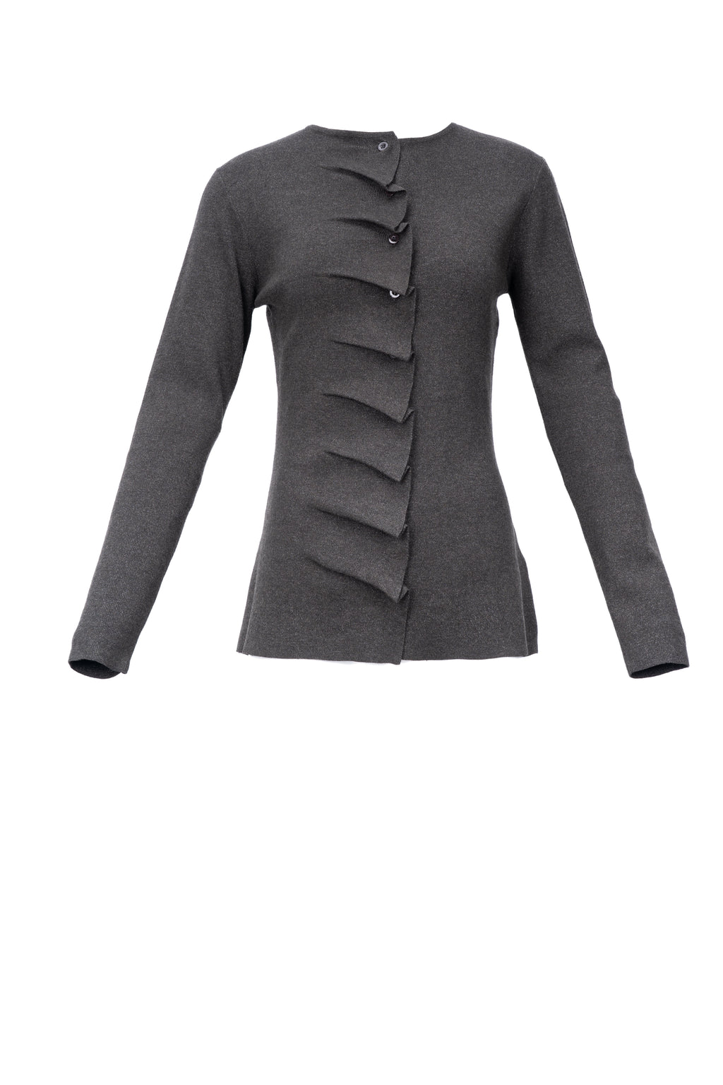 SEASHELL RUCHED TOP بلوزة مكشكشة على شكل صدفة بحرية