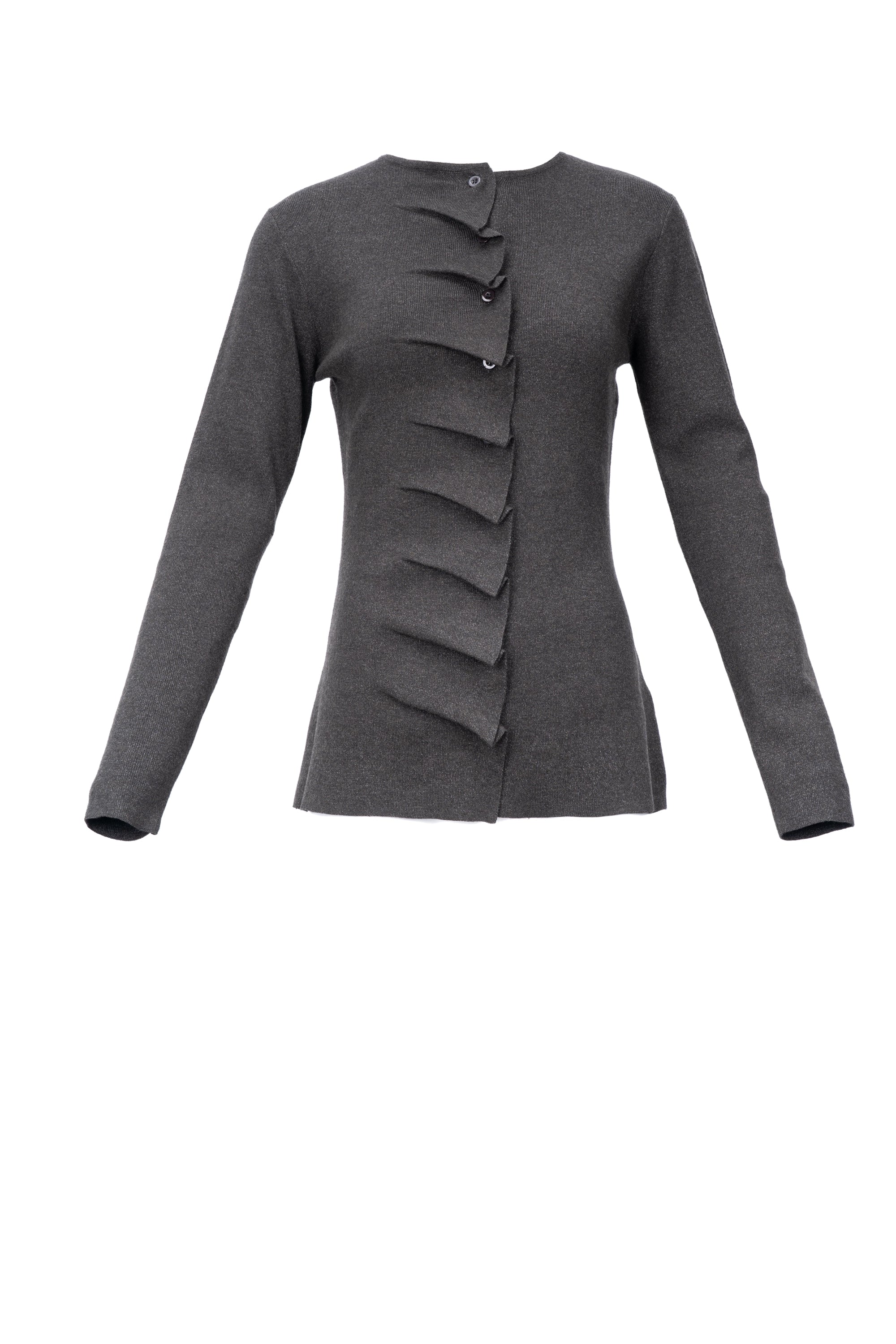 SEASHELL RUCHED TOP بلوزة مكشكشة على شكل صدفة بحرية
