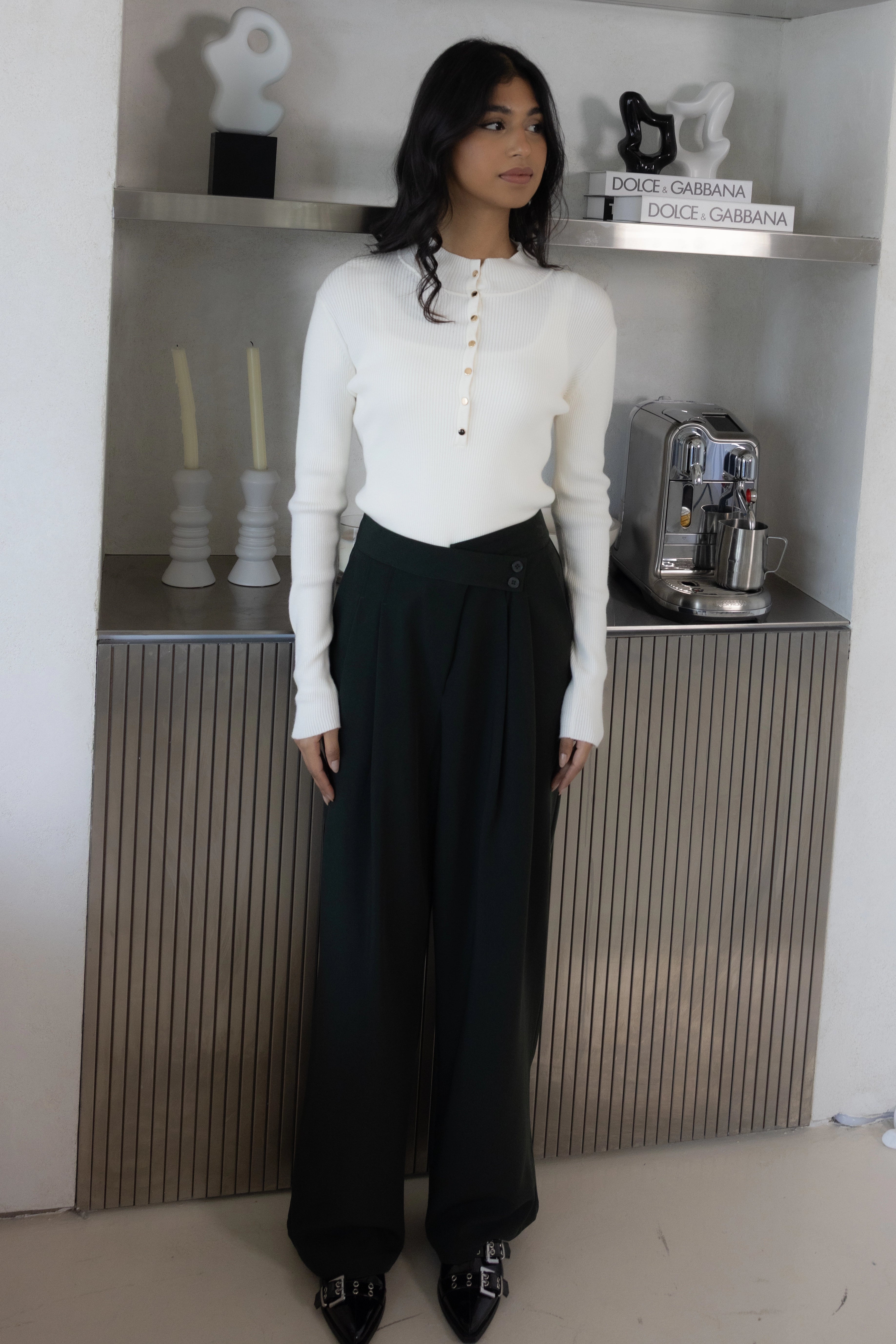 FEMME KNITTED TOP بلوزة نسائية محبوكة