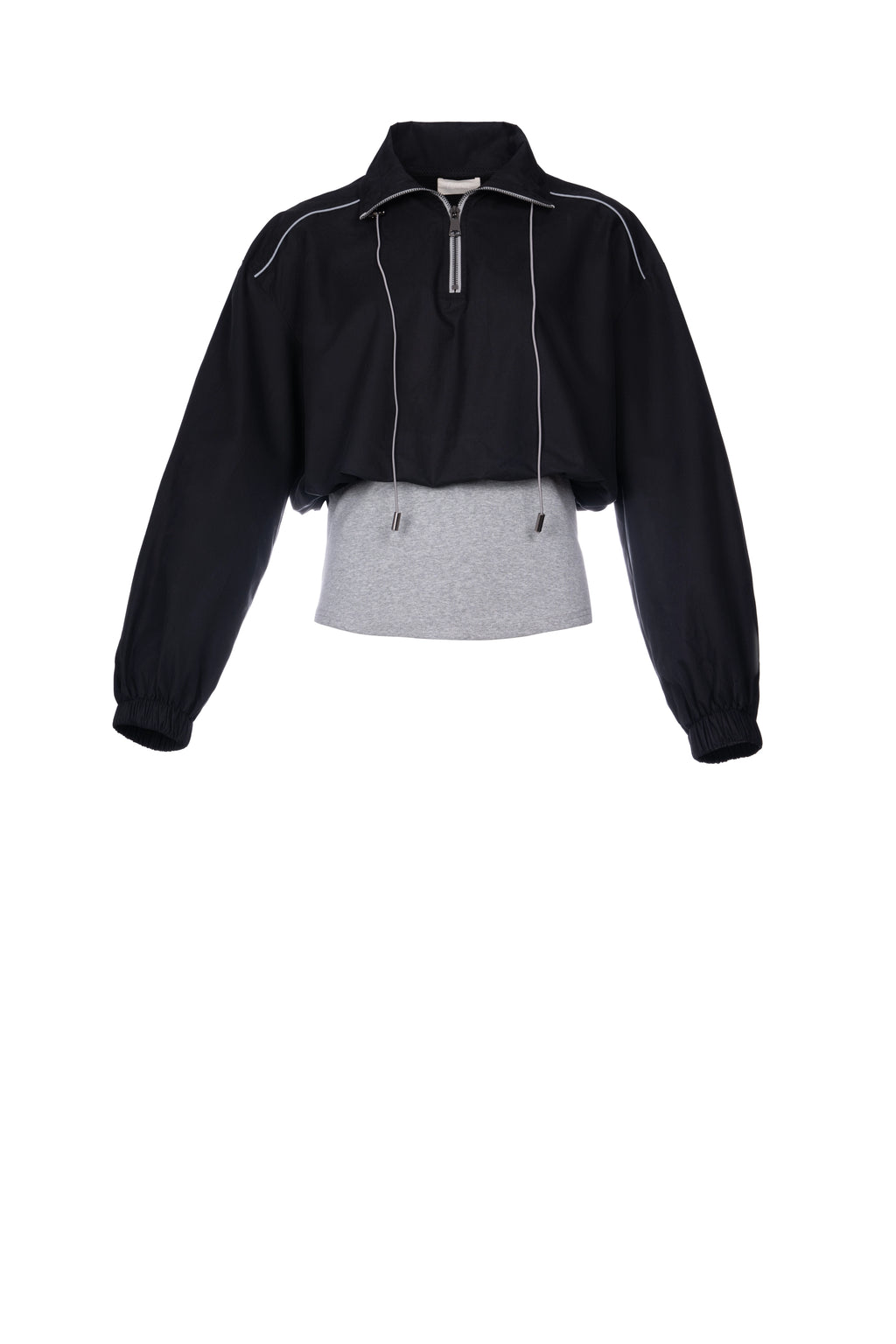 PIPED UP SWEATSHIRT سويت شيرت مزين بخطوط