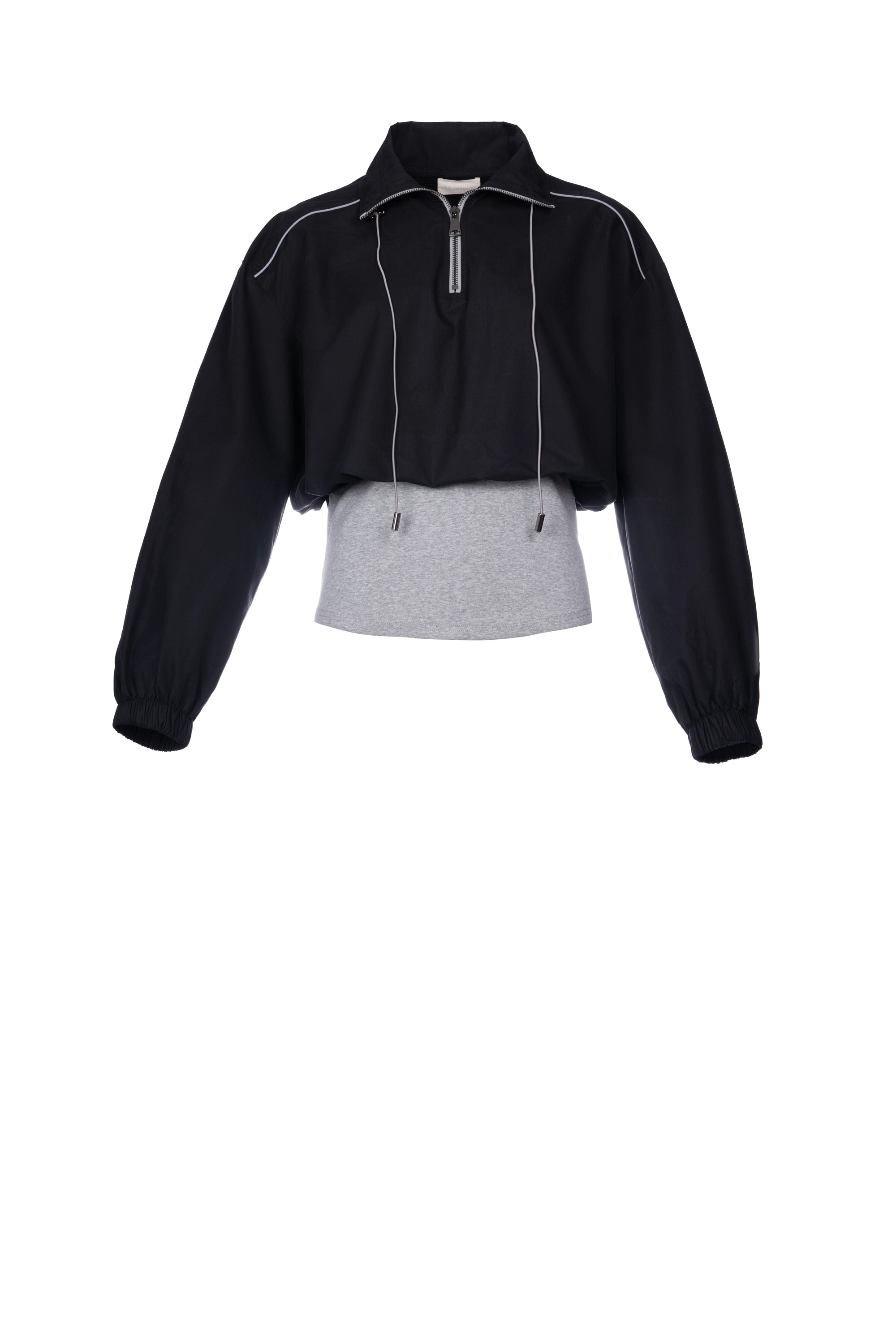 PIPED UP SWEATSHIRT سويت شيرت مزين بخطوط