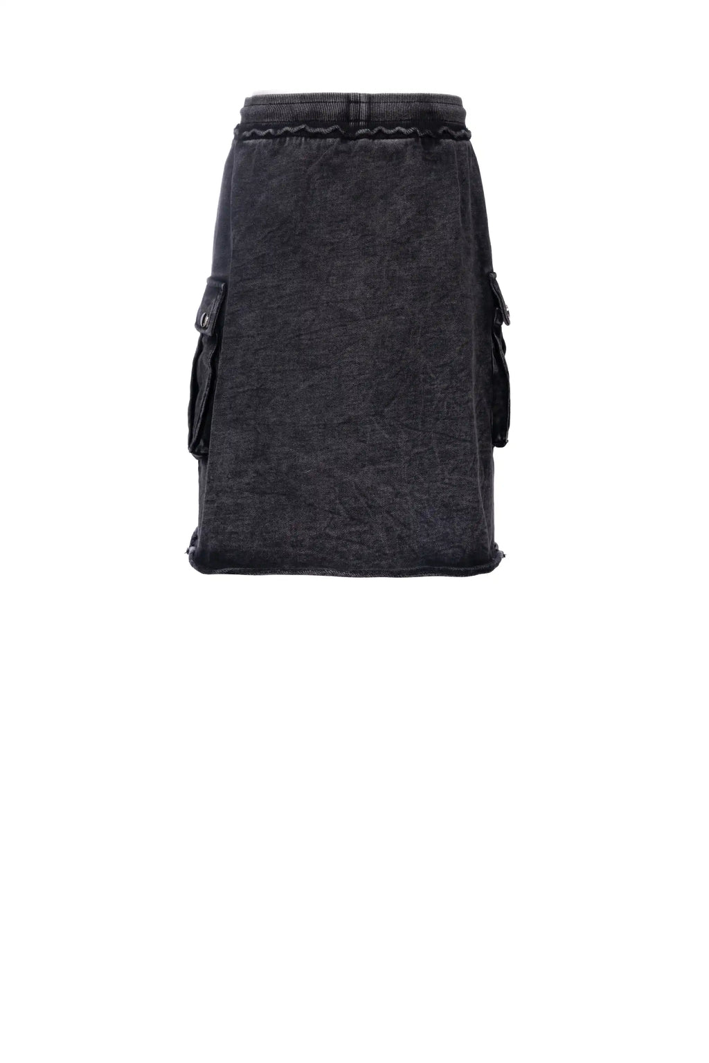 ACID DENIM SKIRT تنورة من قماش الدنيم اللاصق