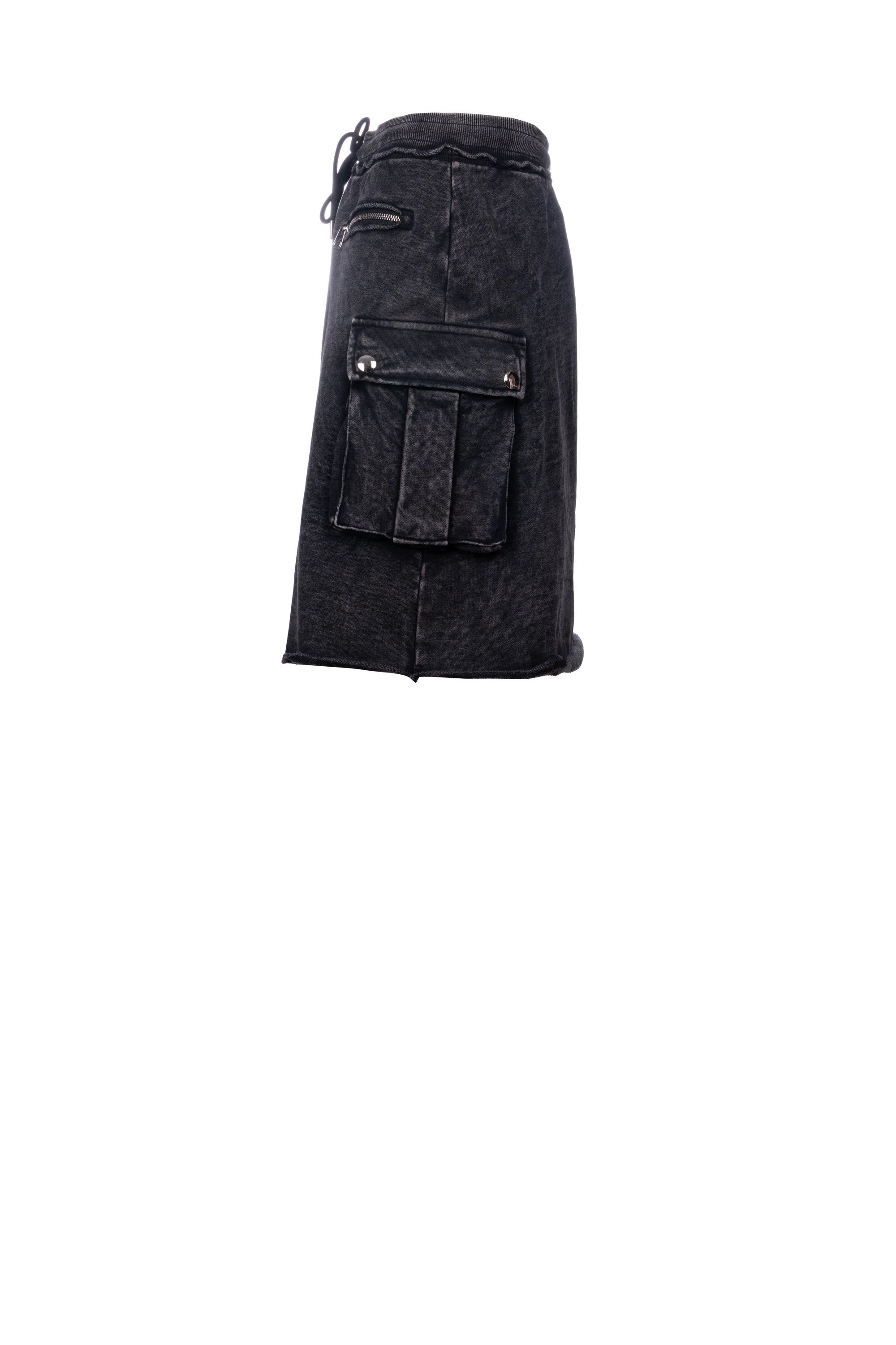 ACID DENIM SKIRT تنورة من قماش الدنيم اللاصق