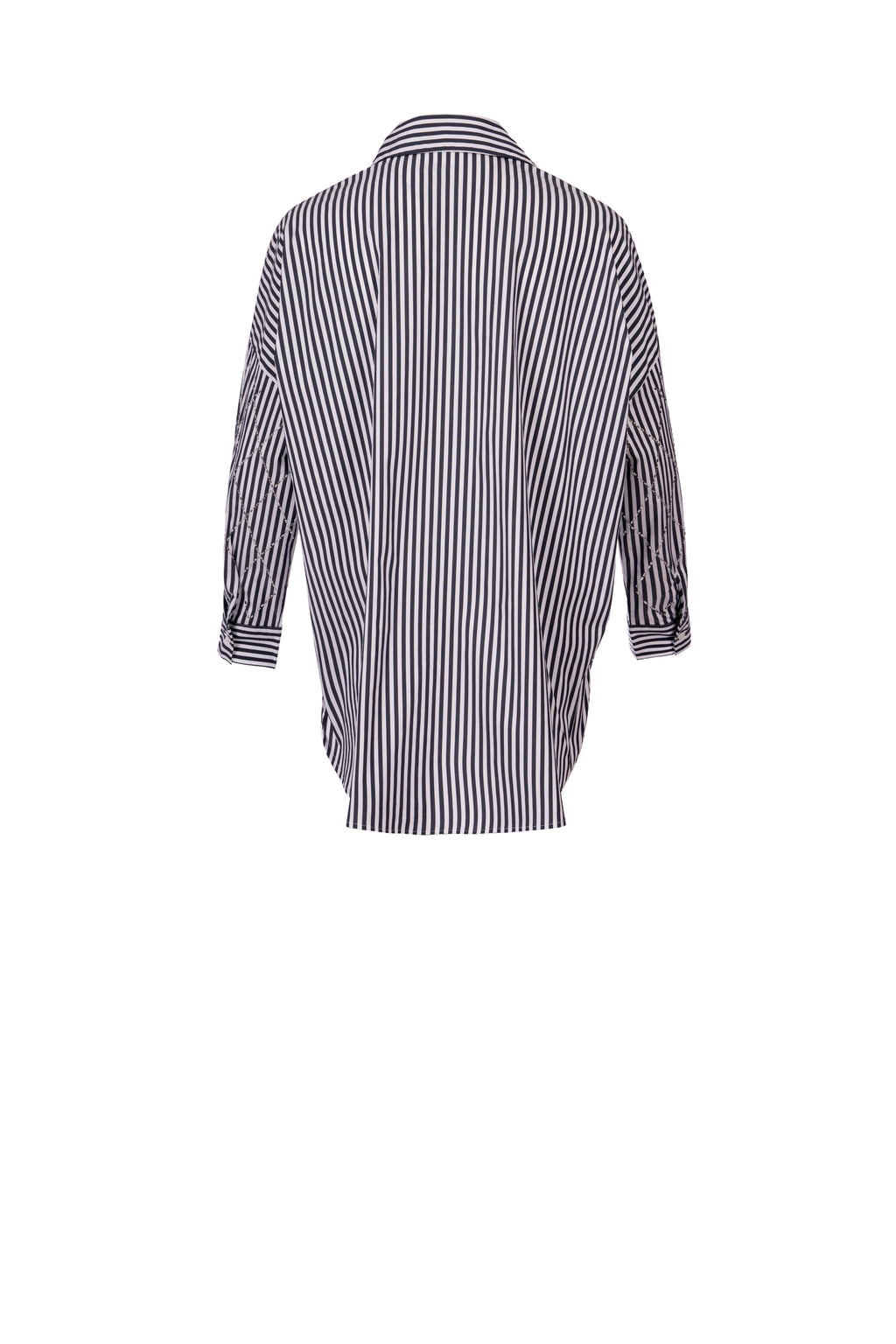 LUMINOUS STRIPED SHIRT قميص مخطط لامع