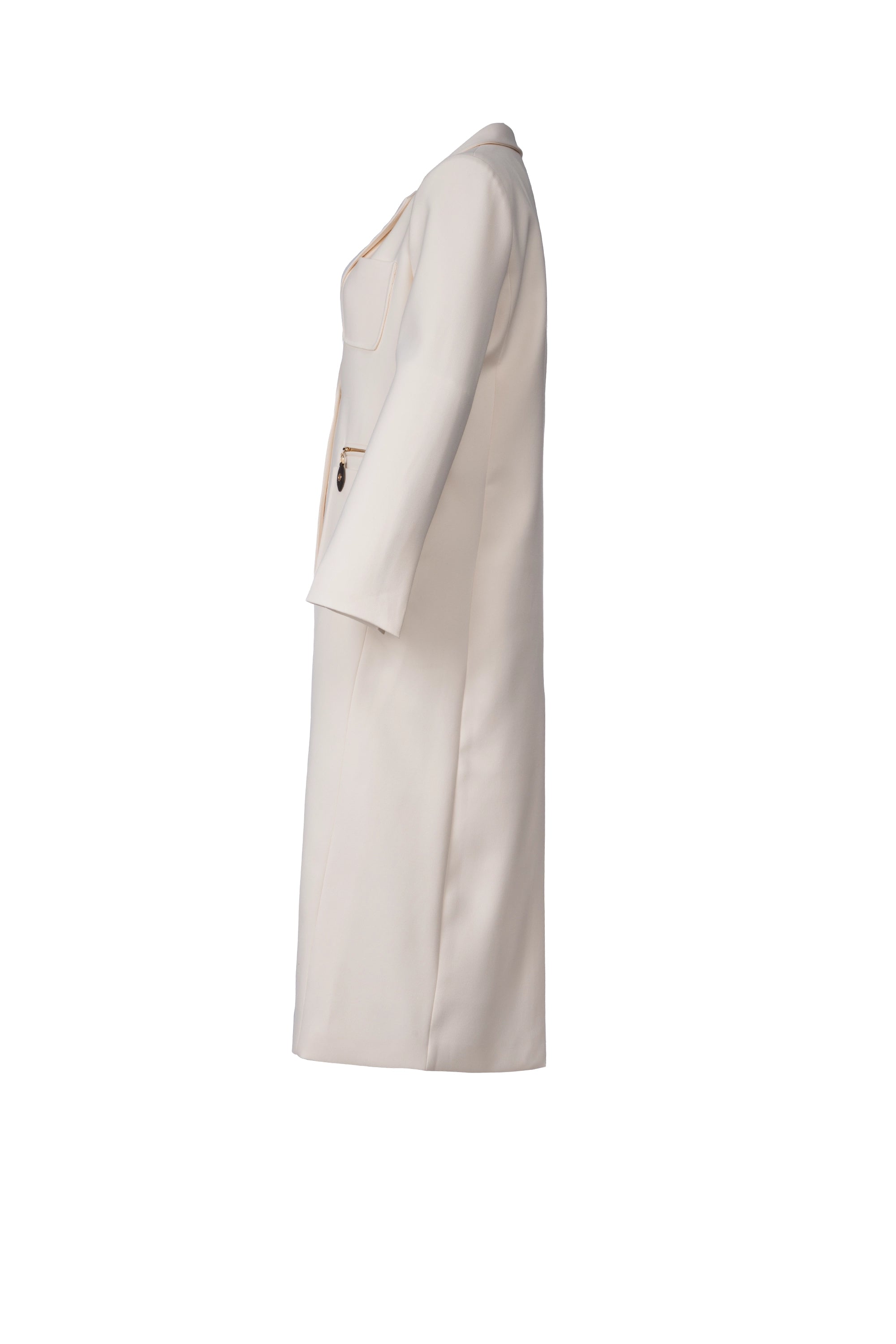 ECRU EMBER COAT معطف بلون بيج محمر