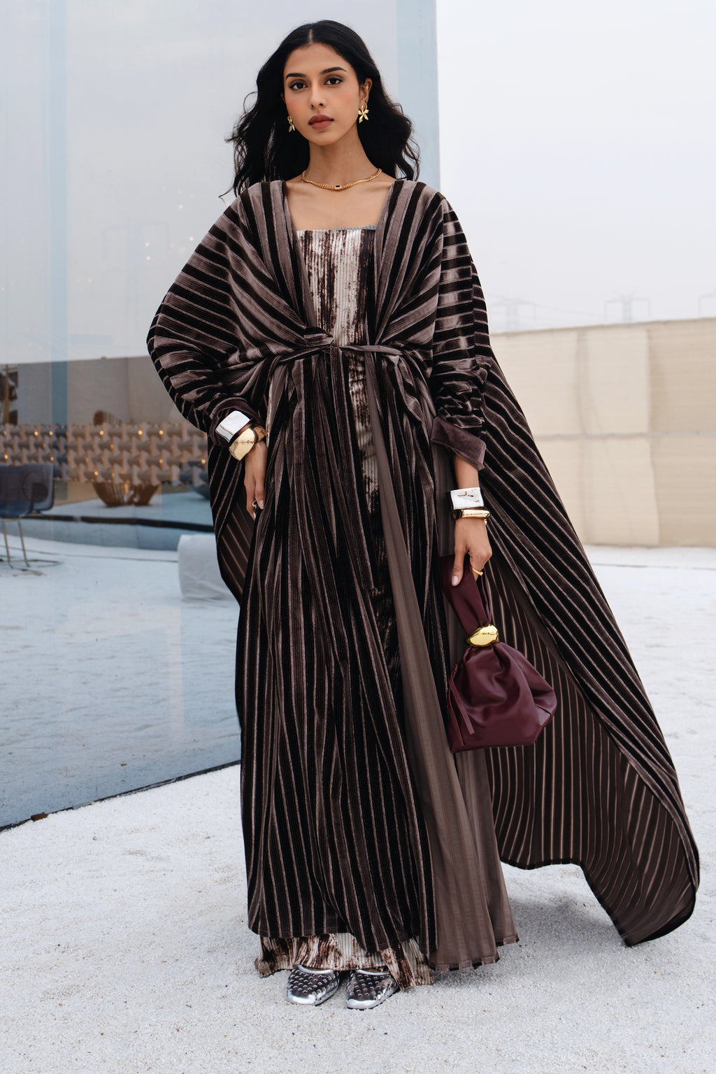 BODYCON KAFTAN DUO طقم قفطان ضيق للجسم