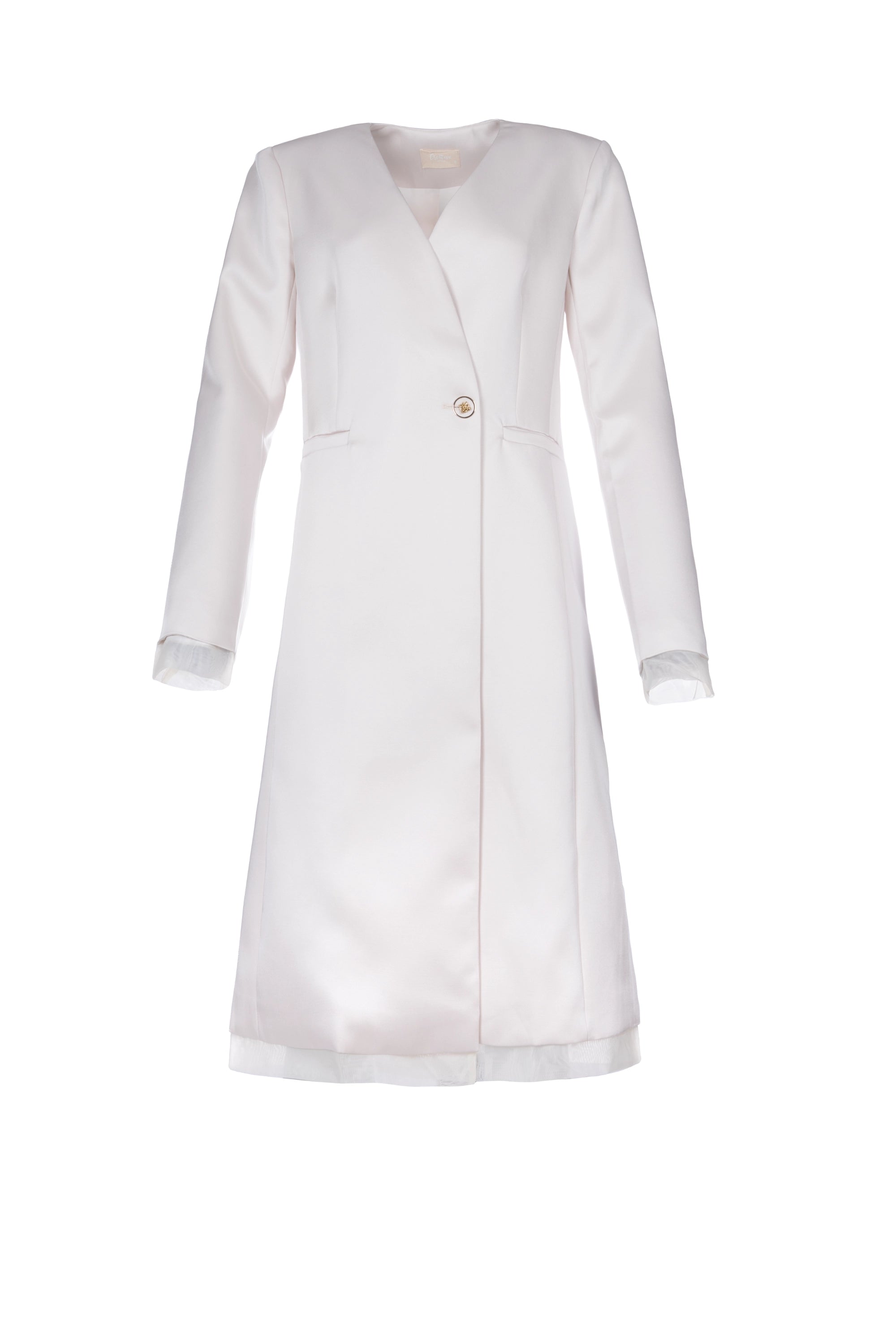 IVORY LUXE COAT معطف فاخر بلون العاج