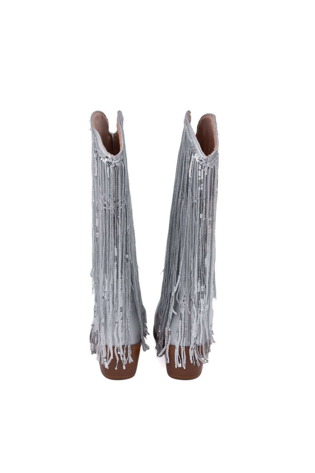 SIREN FRINGE BOOTS PU أحذية ذات شراشيب سيرين من البولي يوريثان