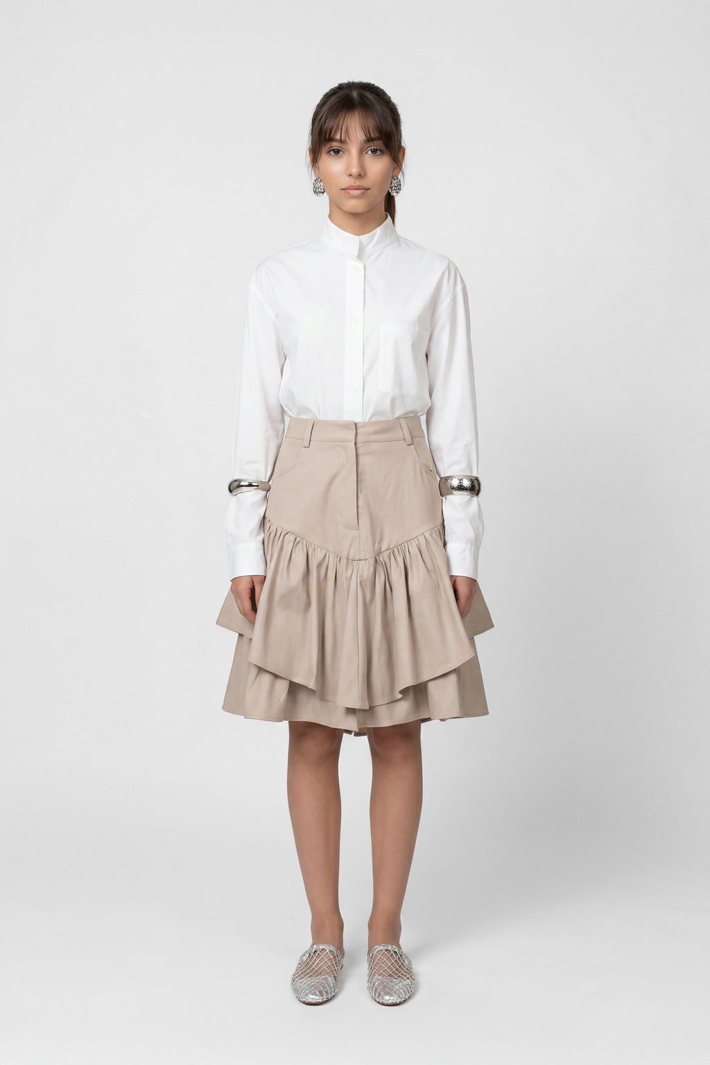 LA LAYERED SKIRT تنورة متعددة الطبقات