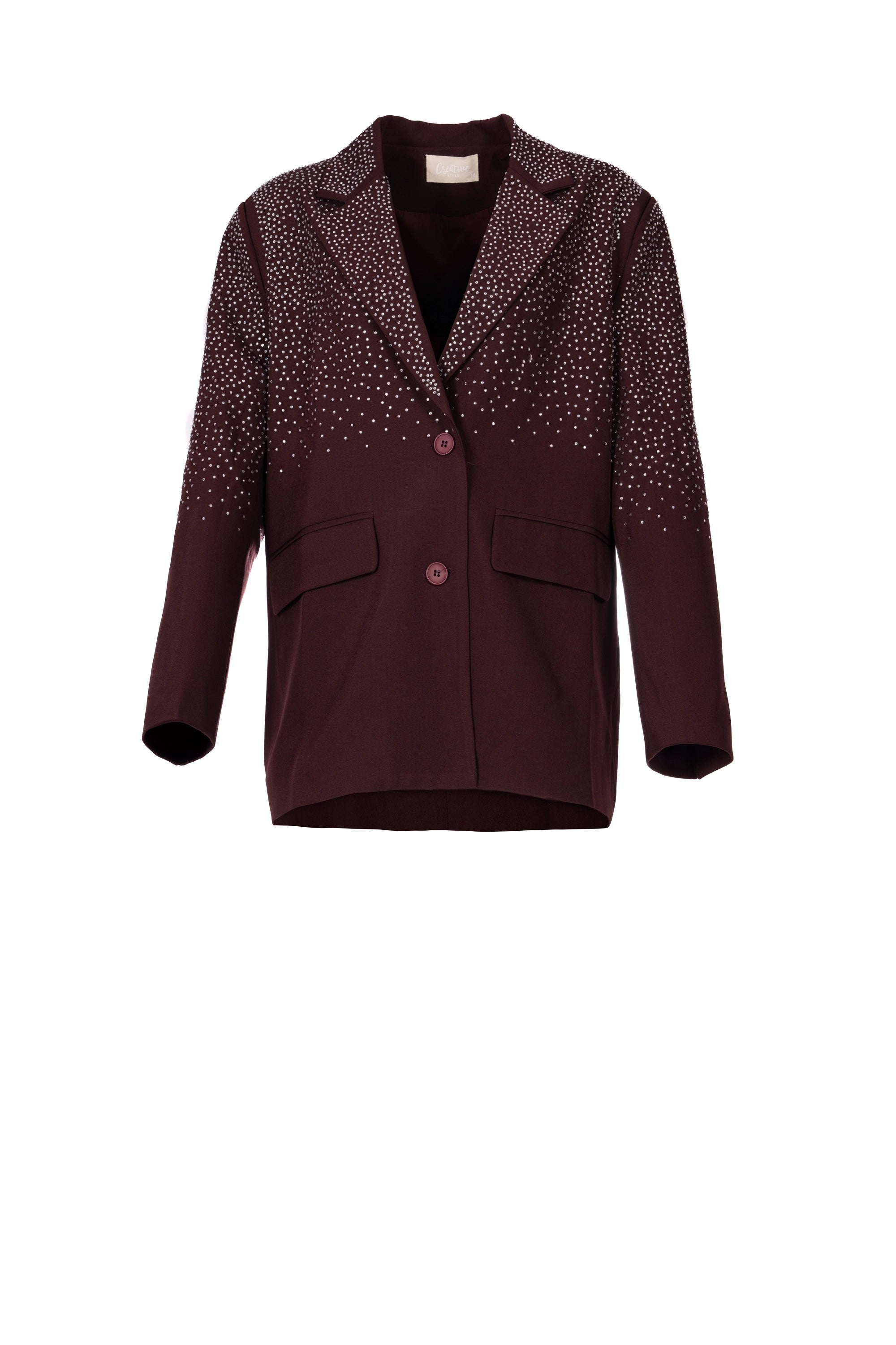 GLITZ WINE BLAZER بليزر نبيذ لامع