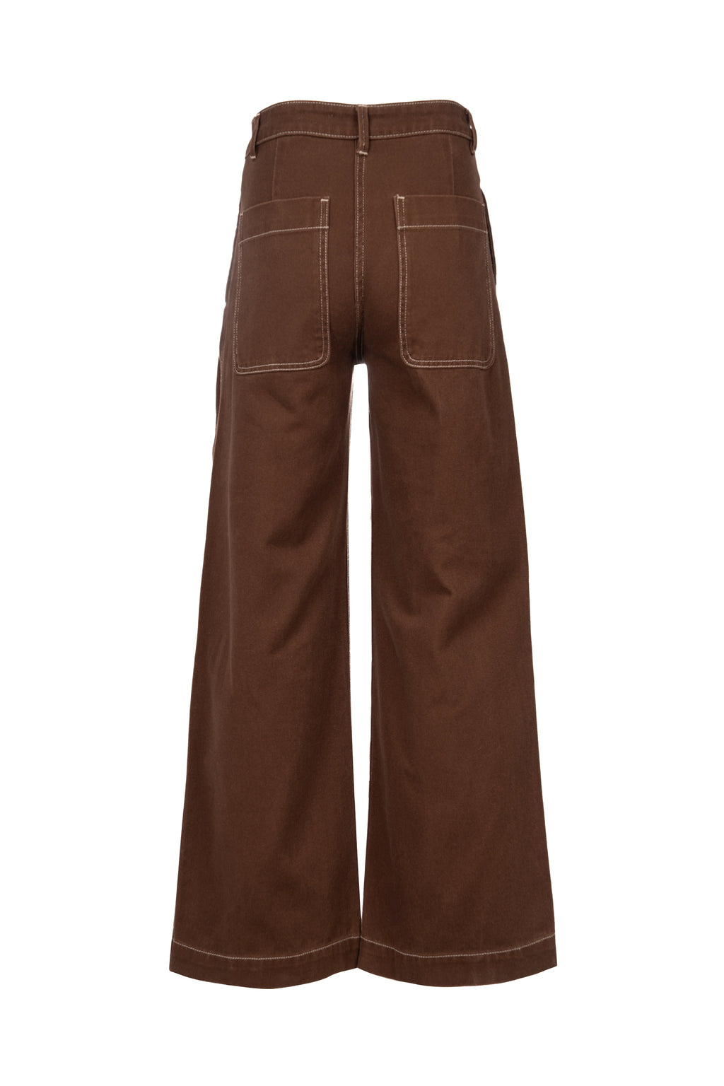 EARTHY STRAIGHT JEANS بنطلون جينز مستقيم بلون ترابي