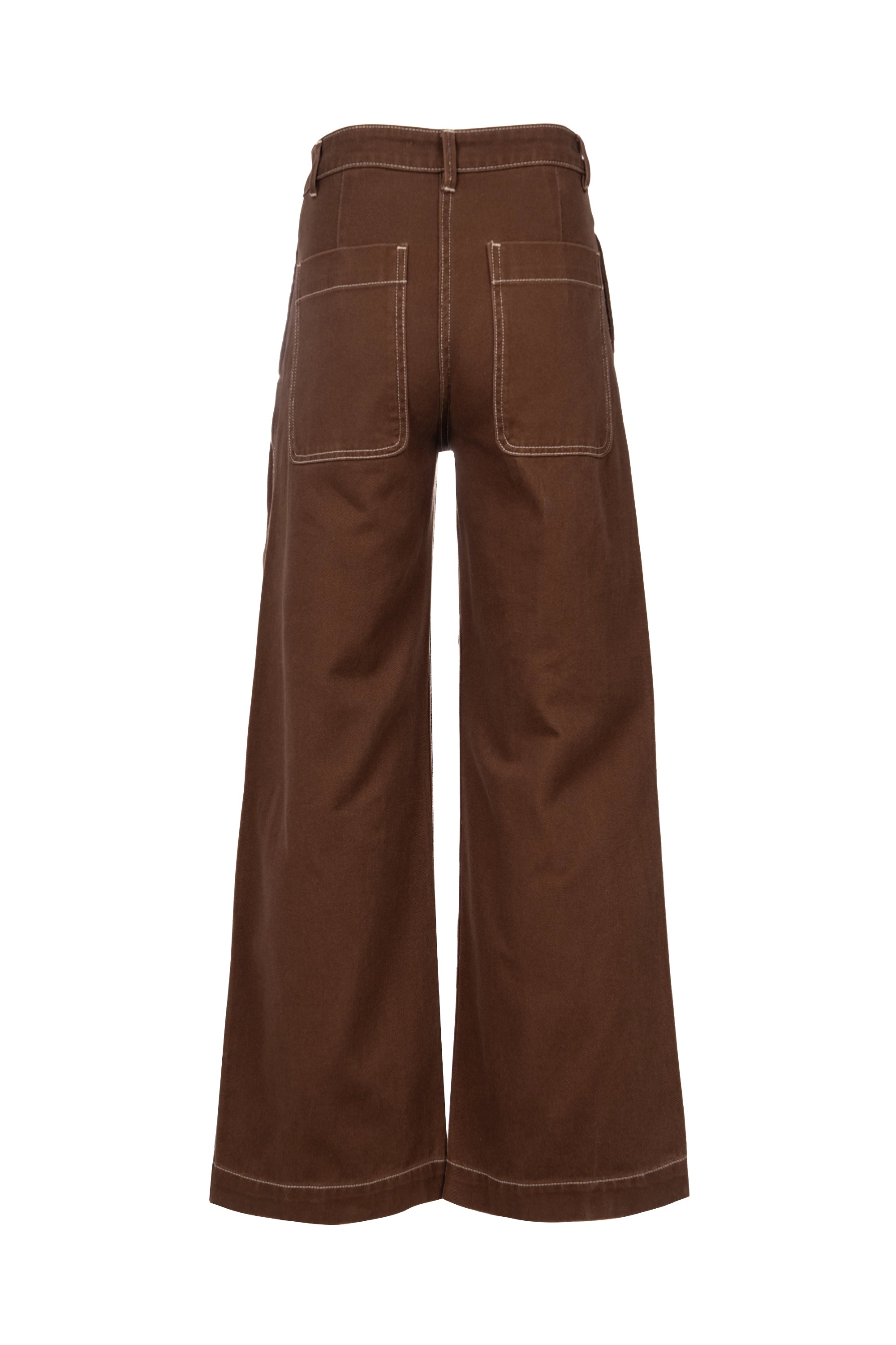 EARTHY STRAIGHT JEANS بنطلون جينز مستقيم بلون ترابي