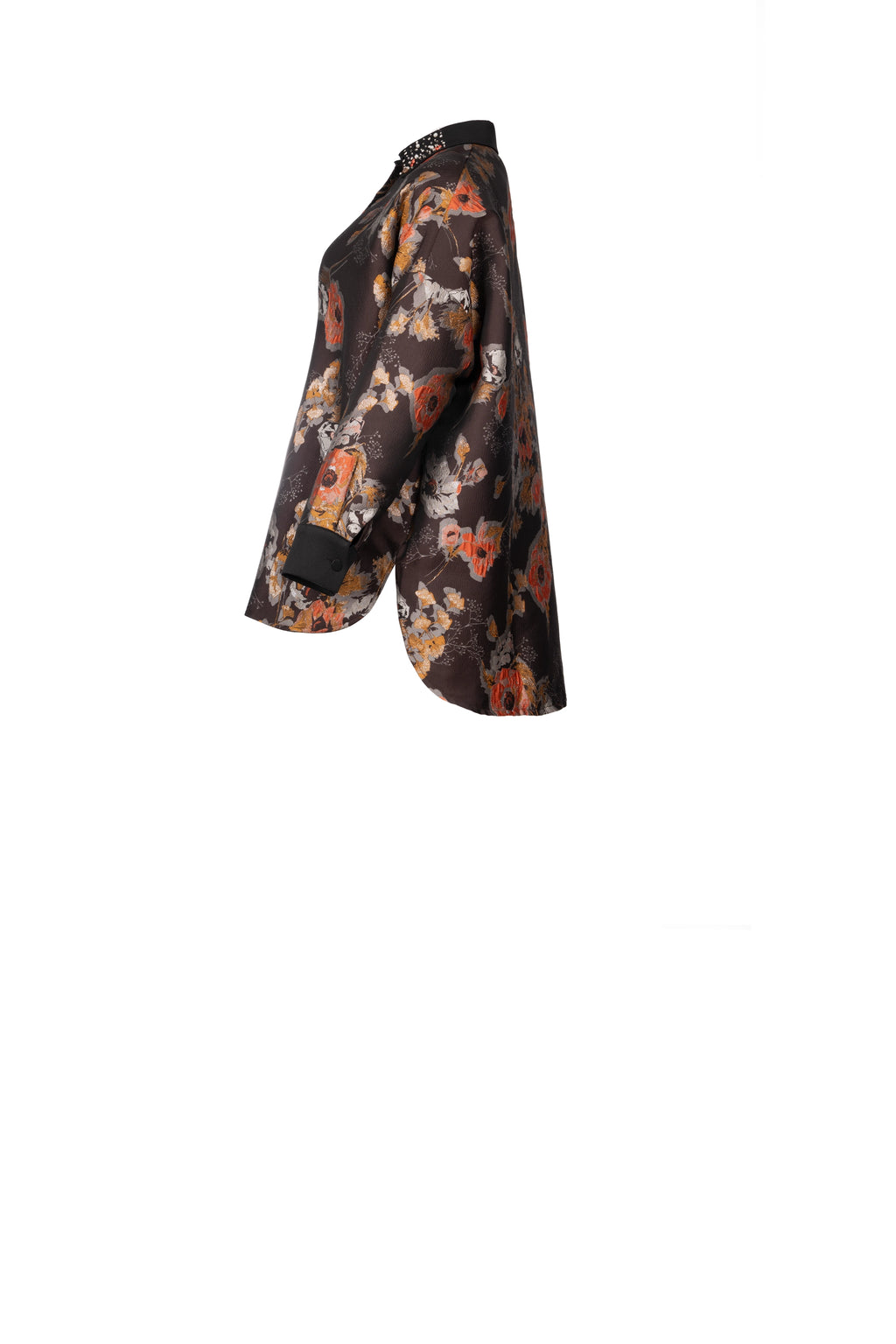 FLORET JACQUARD SHIRT قميص جاكار مزين بالزهور