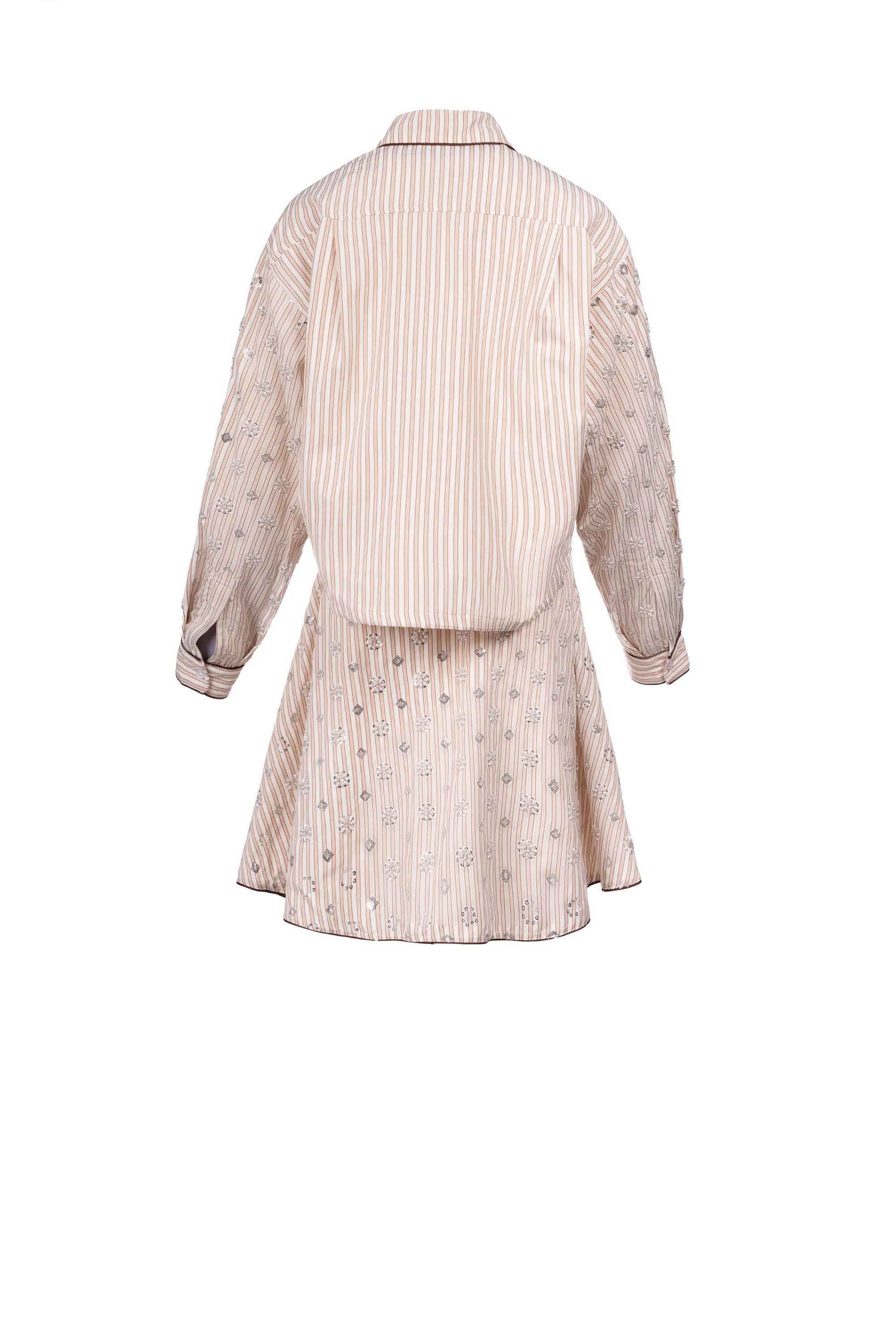 PINSTRIPE BRODERIE SET طقم تطريز مخطط