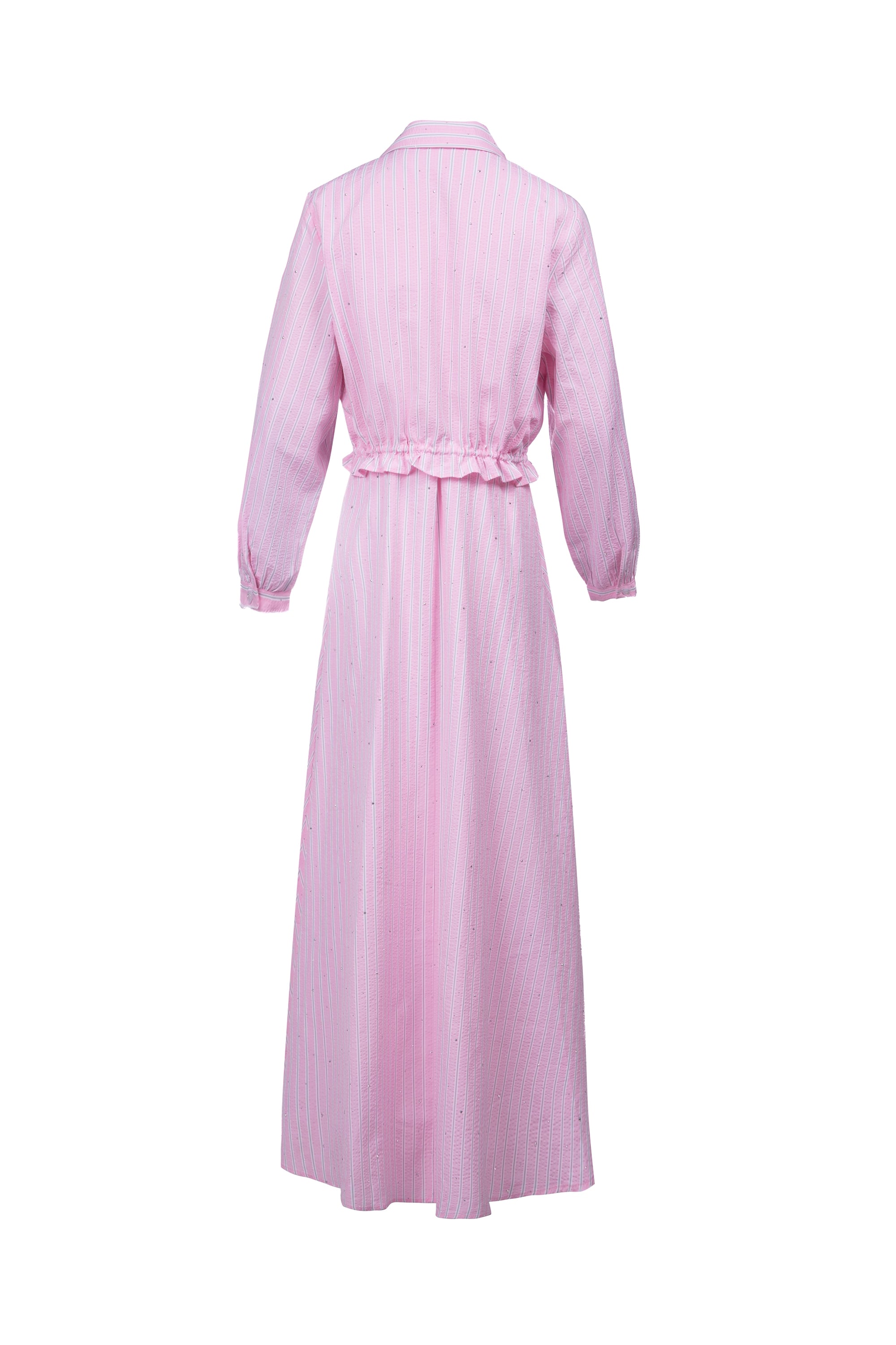 PINK GLITZ DRESS فستان وردي لامع