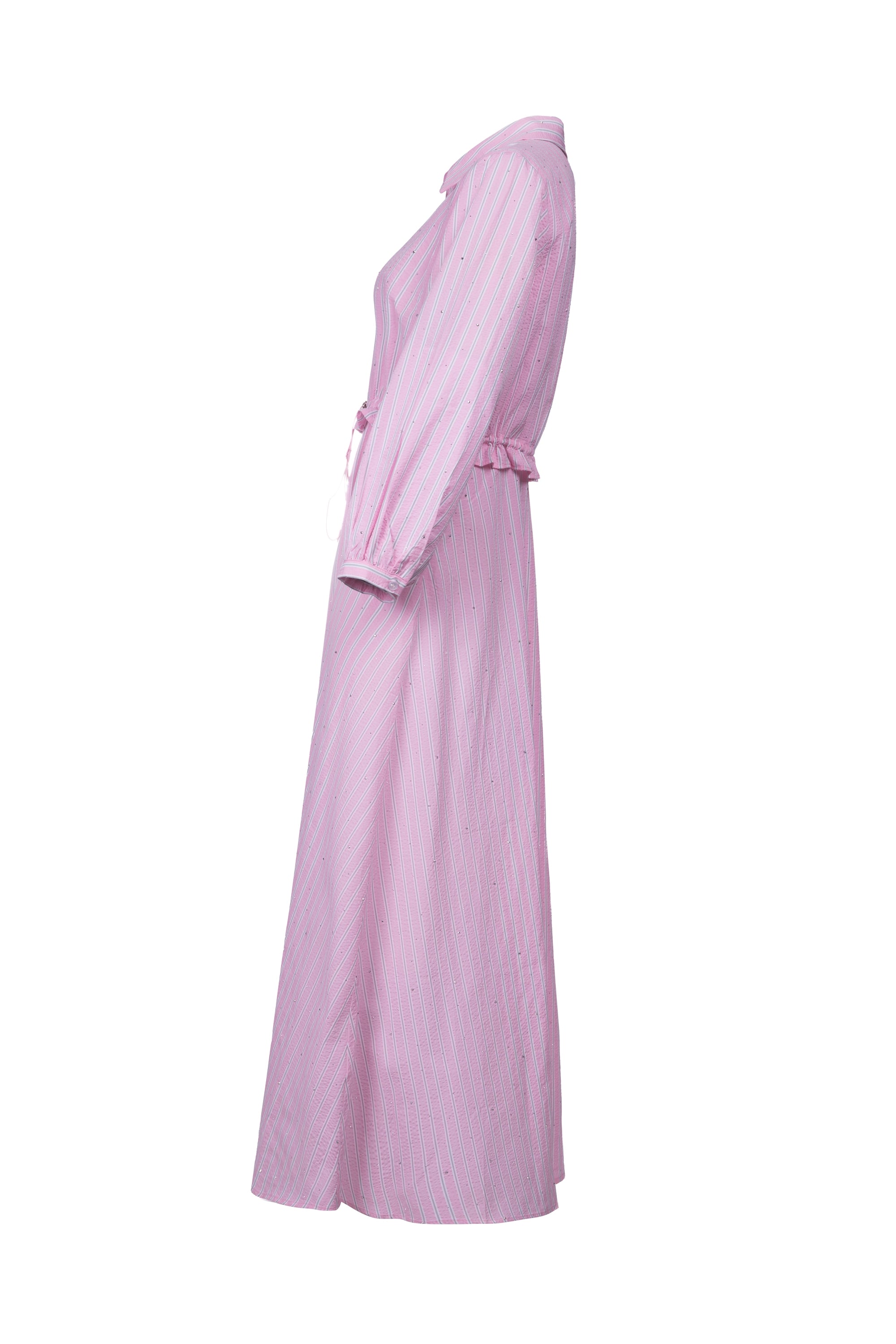PINK GLITZ DRESS فستان وردي لامع