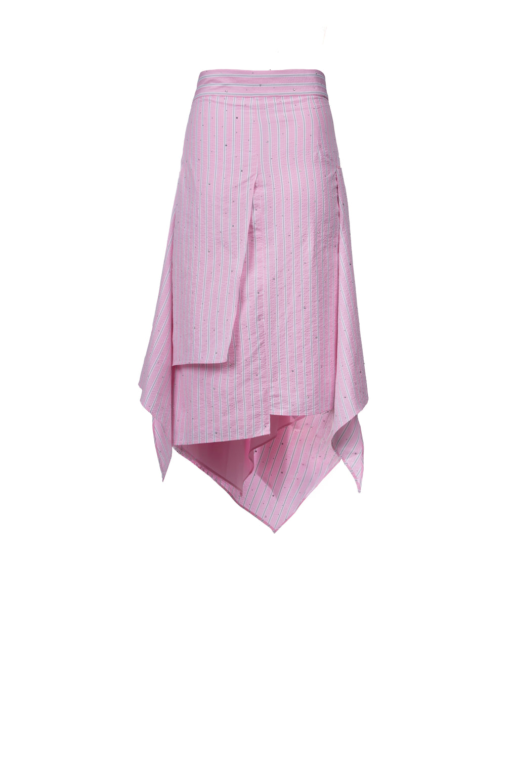 PINK GLITZ SKIRT تنورة وردية لامعة