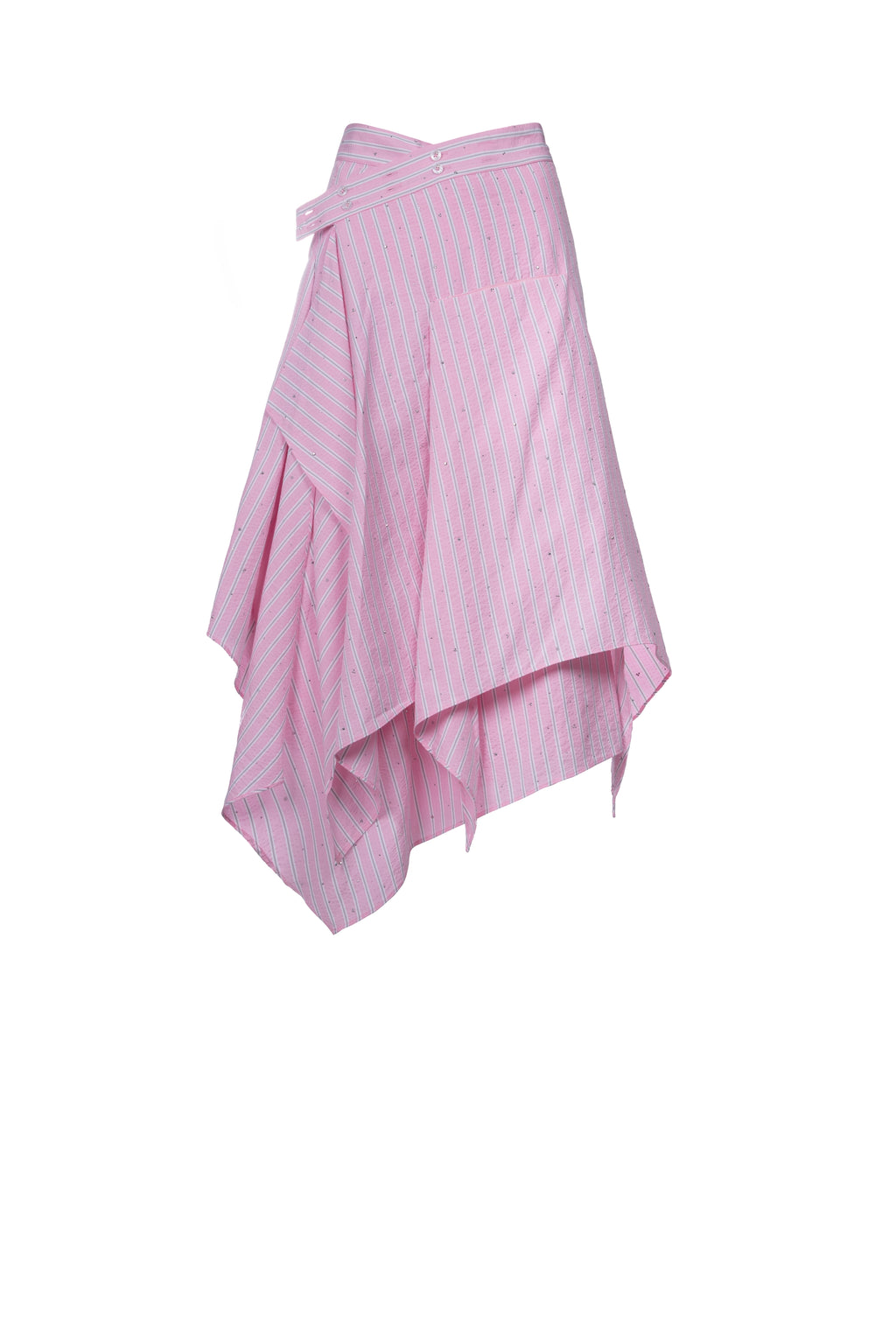 PINK GLITZ SKIRT تنورة وردية لامعة
