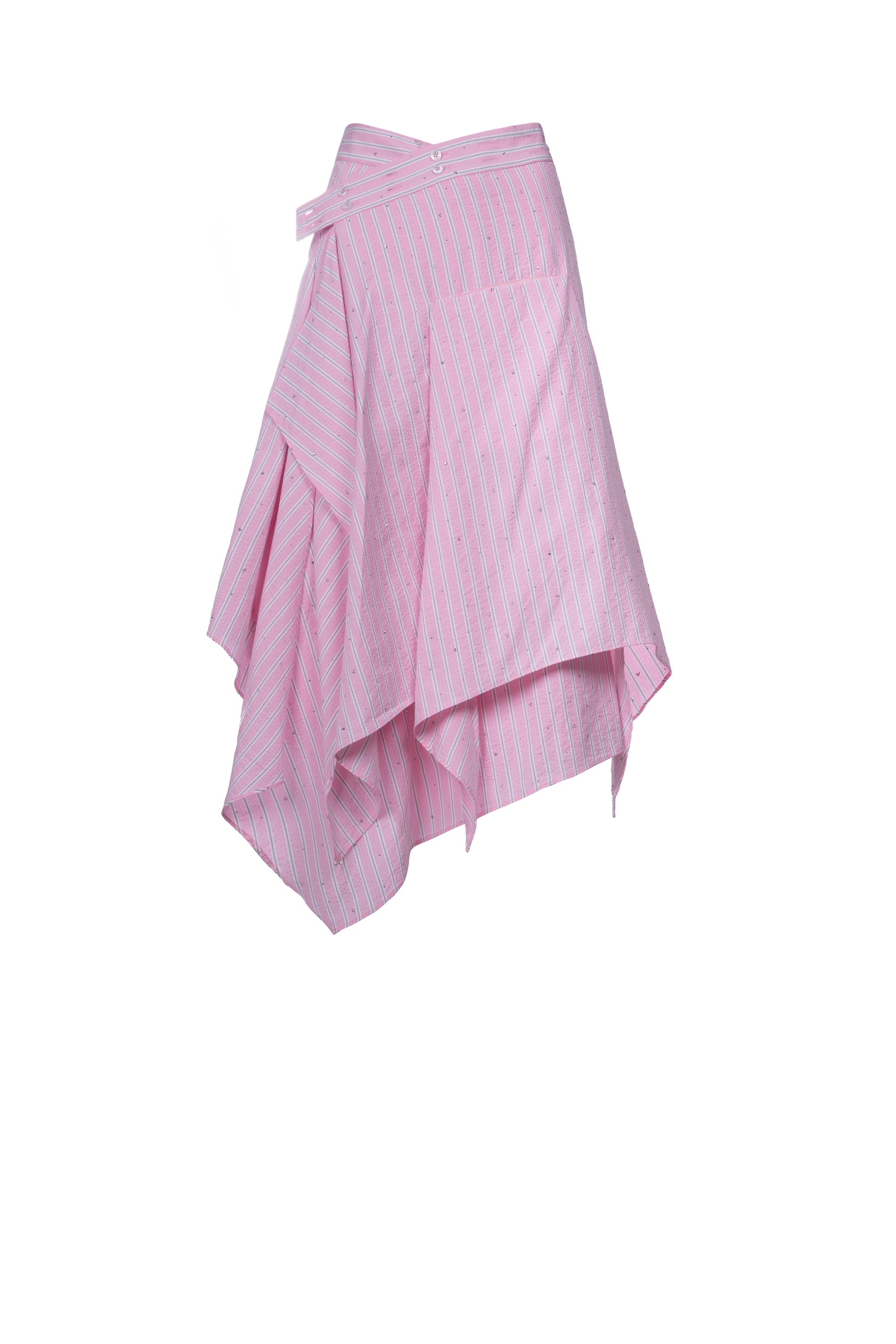 PINK GLITZ SKIRT تنورة وردية لامعة