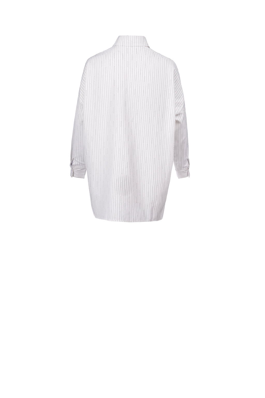 WHITE GLITZ SHIRT قميص أبيض لامع
