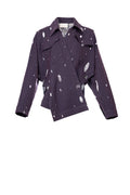 LAYERD WRAP BLAZER سترة بليزر بنمط ملفوف وطبعة