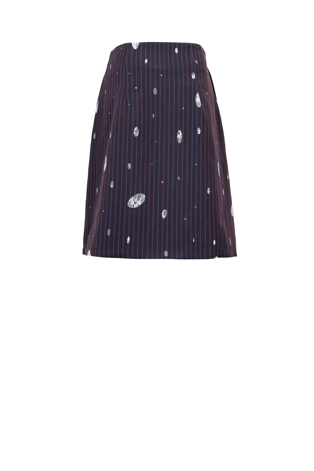 WRAP PINSTRIPE SKIRT