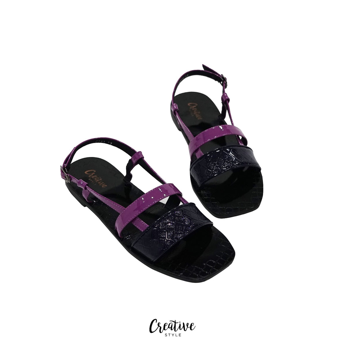 Slip-On Braided Sandalsصندل مضفر  /