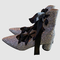 Bling Pointed Toe Ballet Pumps حذاء
