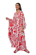 natural textures - COVER UP OVERSIZED long THREE QUARTER shaded - أغطية علوية للشاطئ فضفاض طويله أكمام ثلاث أرباع نمط مشجر