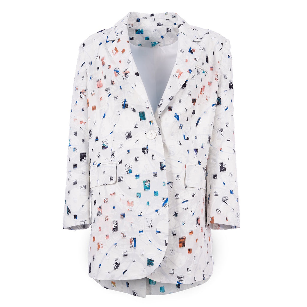 Multicolour Blazer جاكيت فضفاض كم طويل