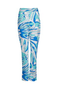 summer time-pants fit long printed  -بنطلون متناسق طويل مطبوع